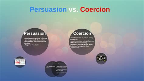 coercion vs persuasion